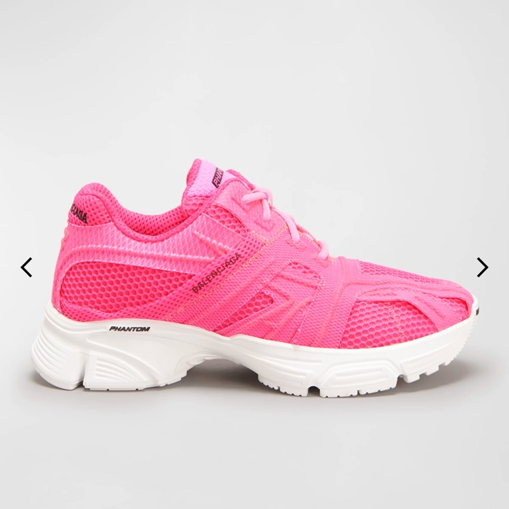 New in Box Balenciaga Woman`s  Phantom Monocolor Mesh Trainer Sneaker  Size 7